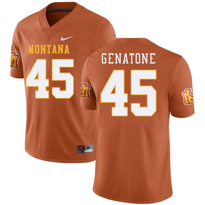 Montana Grizzlies #45 Vincent Genatone College Football Jerseys Stitched Sale-Throwback